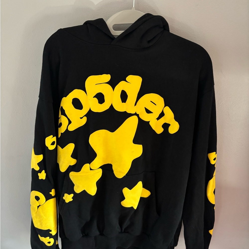 Spyder Black and Yellow Hoodie